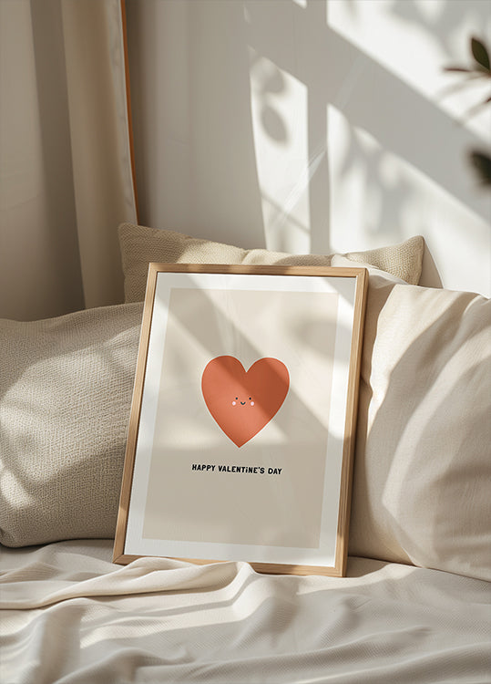 Smiley Heart Love Plakat - Posterbox