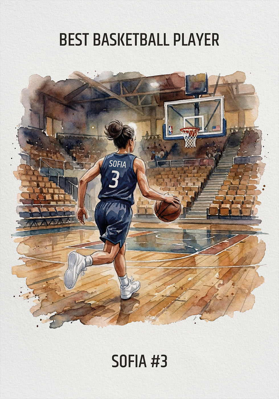 Youth Basketball Girl Personal - Posterbox