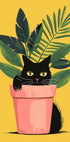 Cat In the Plant Plakat - Posterbox
