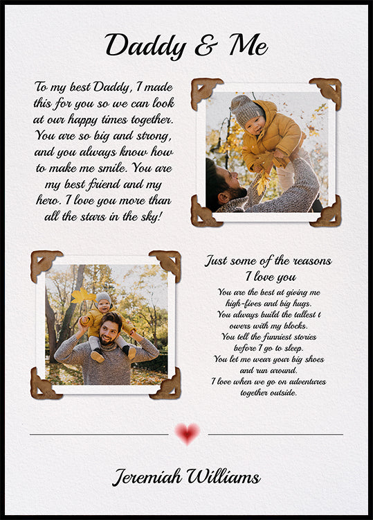 Daddy Photo Personal - Posterbox