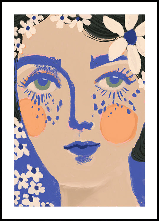 Blue Bloom Plakat - Posterbox