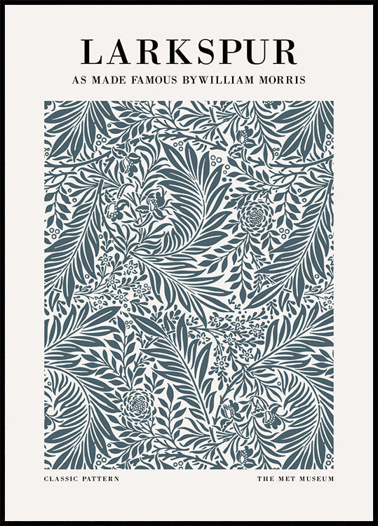 William Morris Larkspur Poster - Posterbox.no