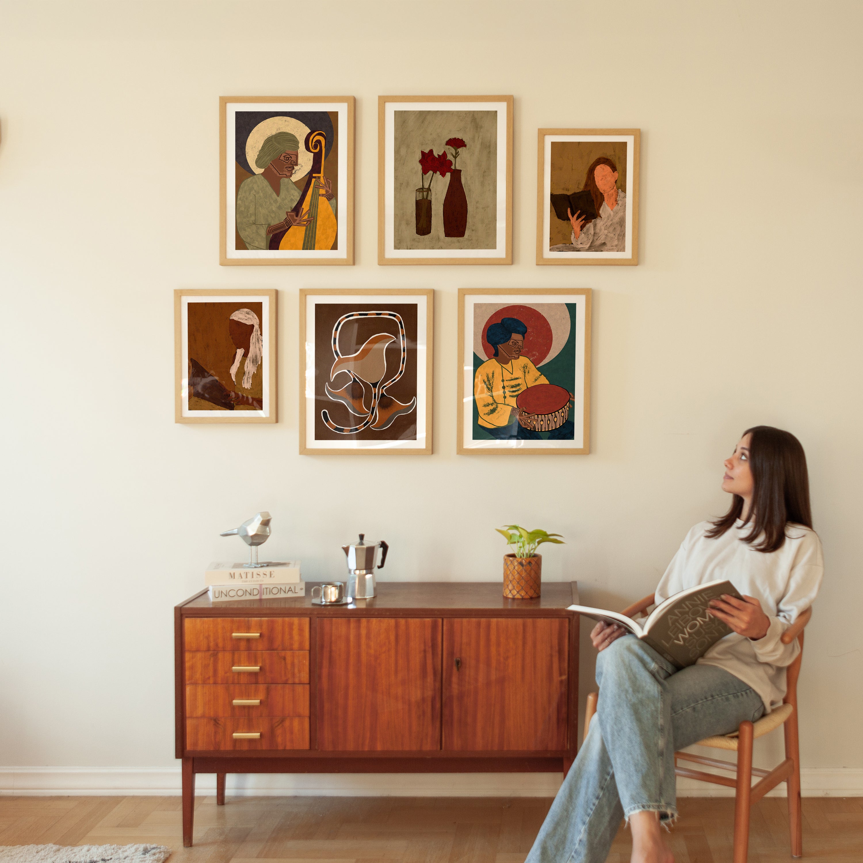 Modern Art Gallery Wall Set Poster