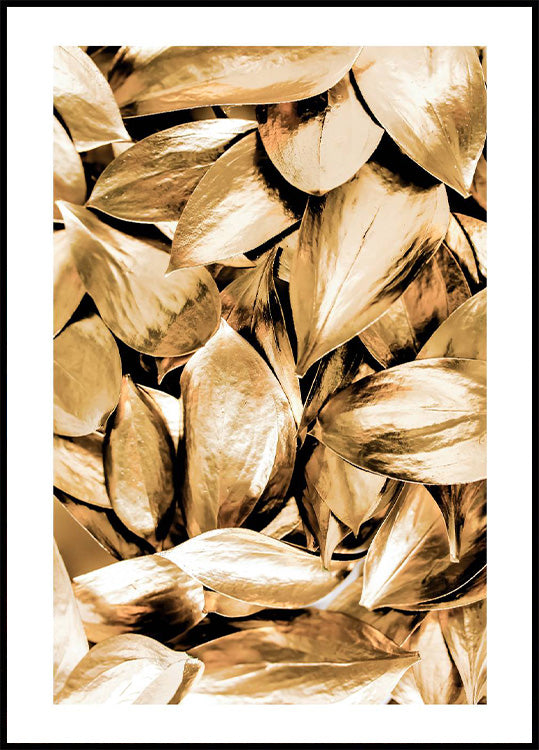 Gold Leaves Poster - Posterbox.no