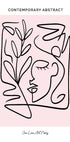 Contemporary Abstract Face 661 Poster - Posterbox.no