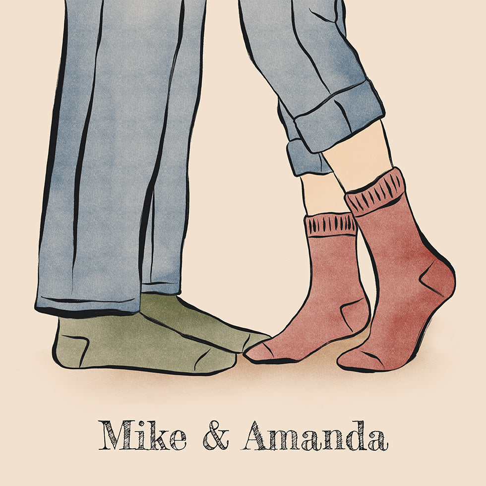 Couple Names Personal Poster - Posterbox