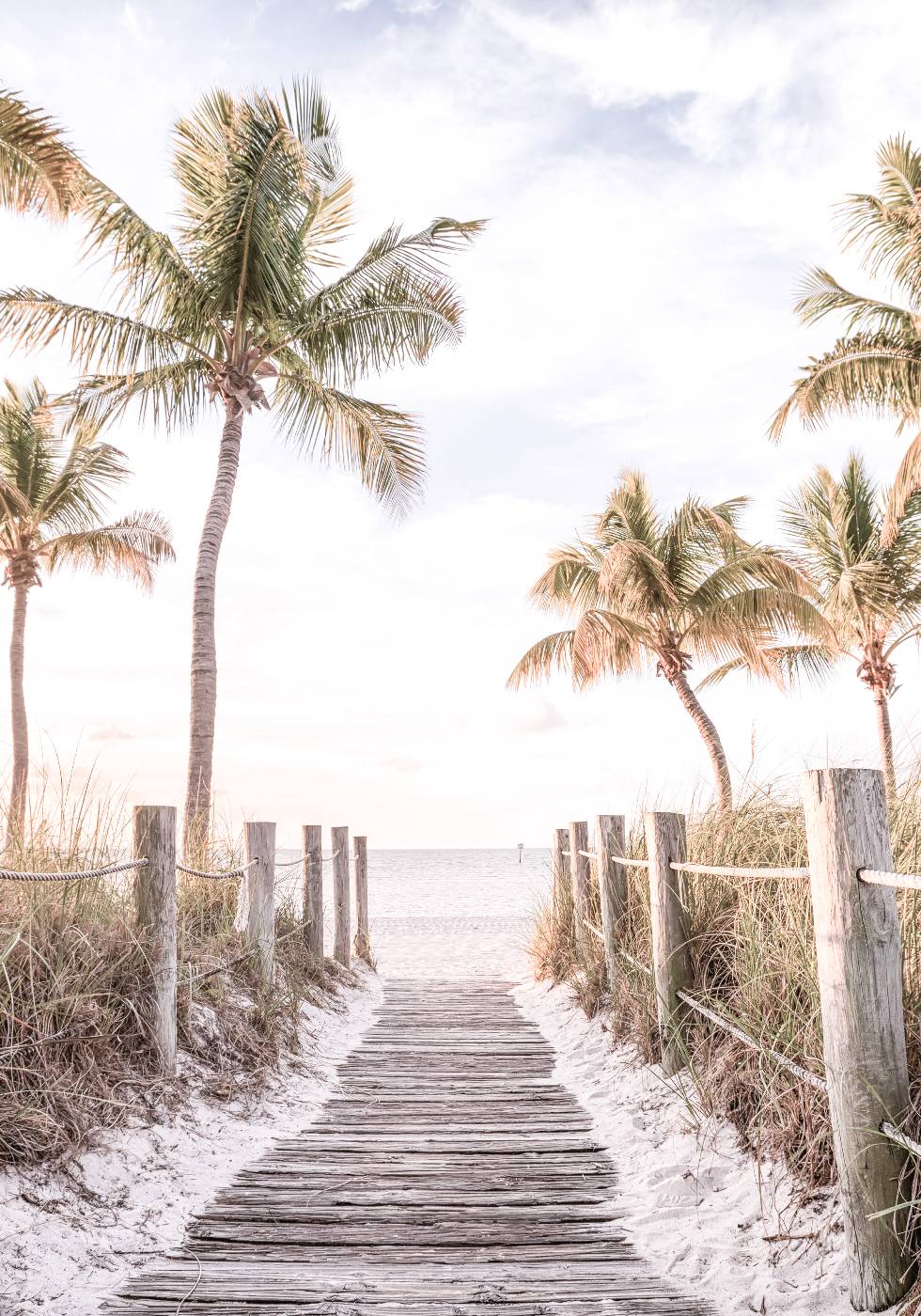 Footbridge Beach Poster - Posterbox.no