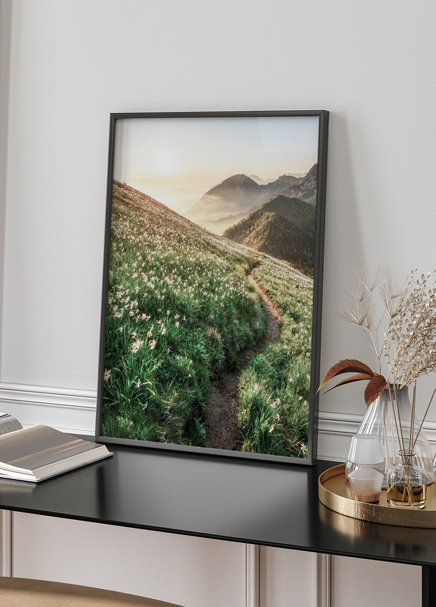 Mountain Sunset Poster - Posterbox.no