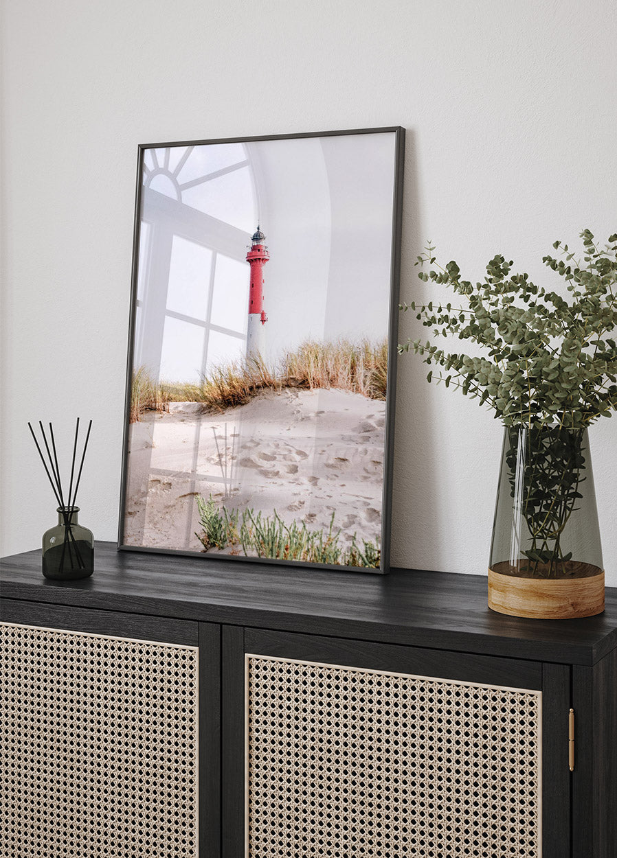 Beach Lighthouse Poster - Posterbox.no