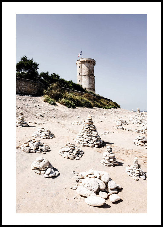 French Beach Lighthouse Poster - Posterbox.no