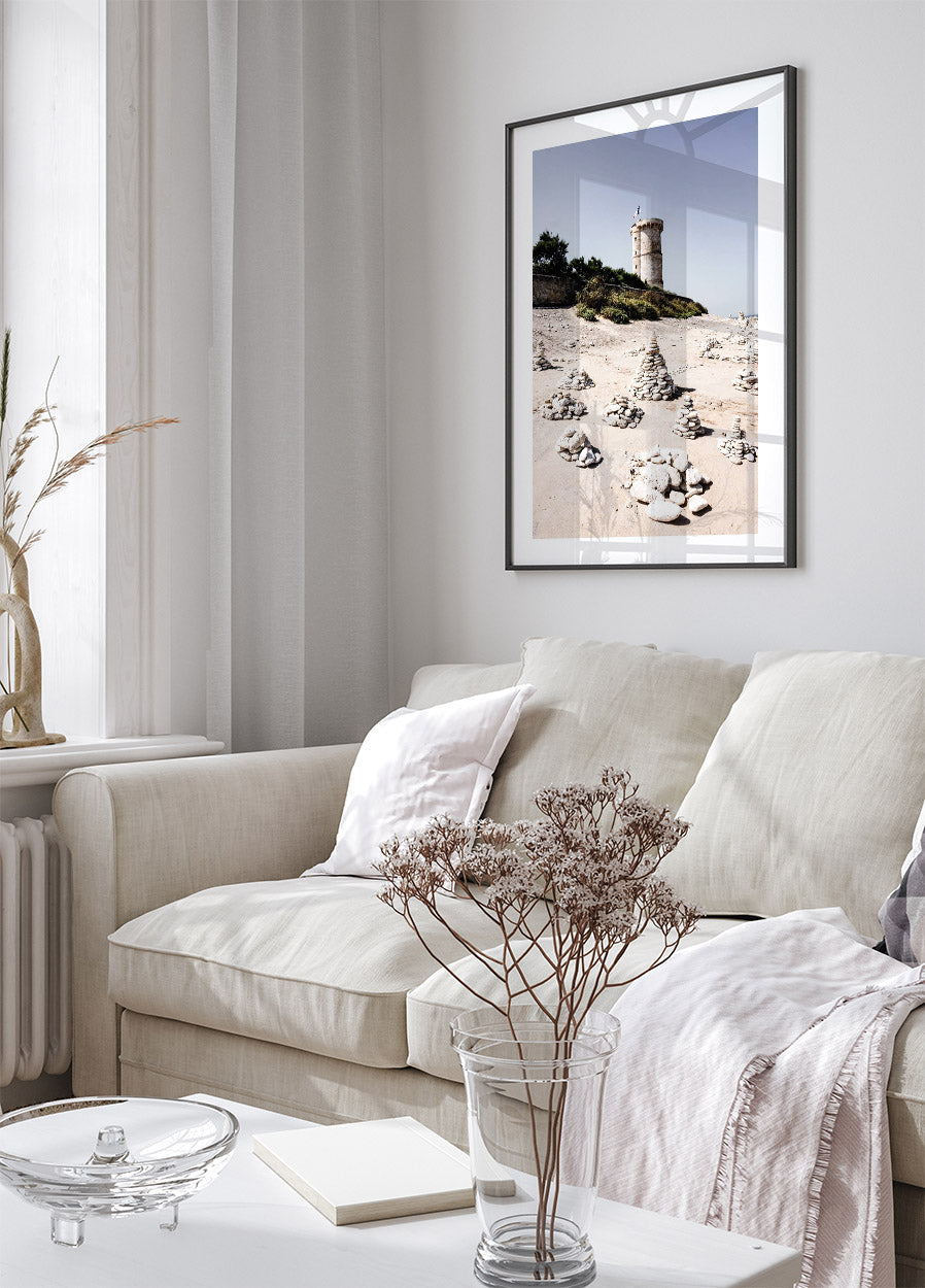 French Beach Lighthouse Poster - Posterbox.no