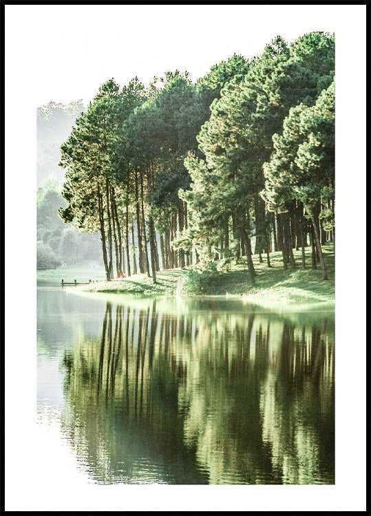 Green Summer Lake Poster - Posterbox.no