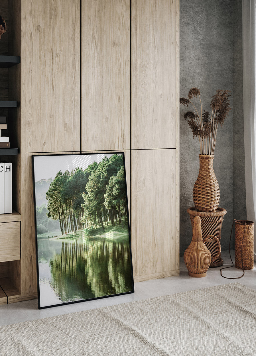 Green Summer Lake Poster - Posterbox.no