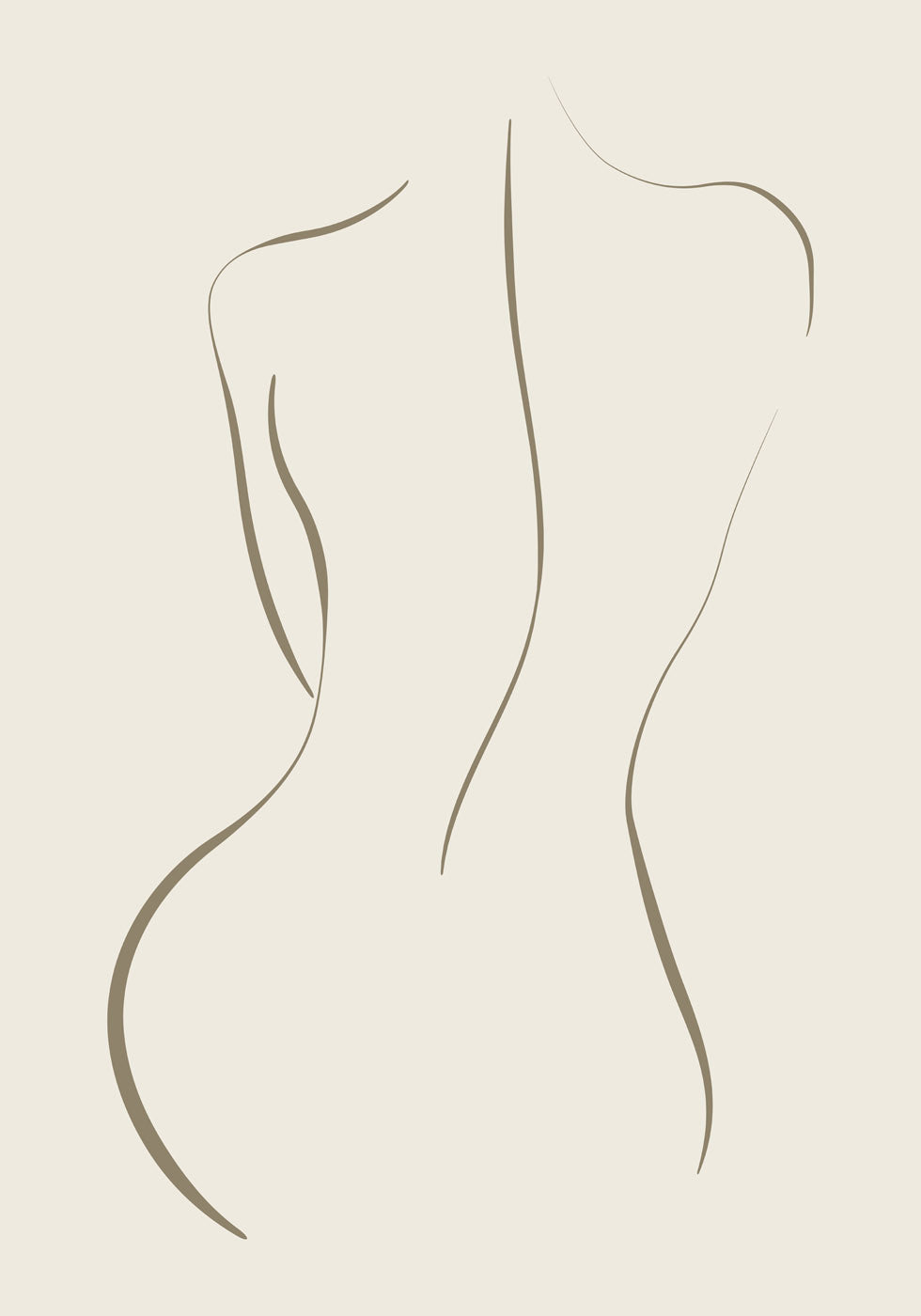 Woman Line Drawing Poster - Posterbox.no