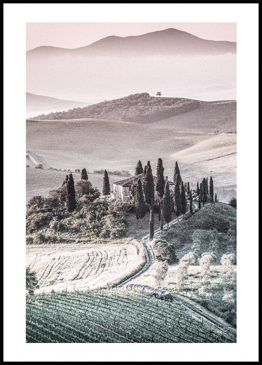 Tuscany Hills Landscape Poster - Posterbox.no