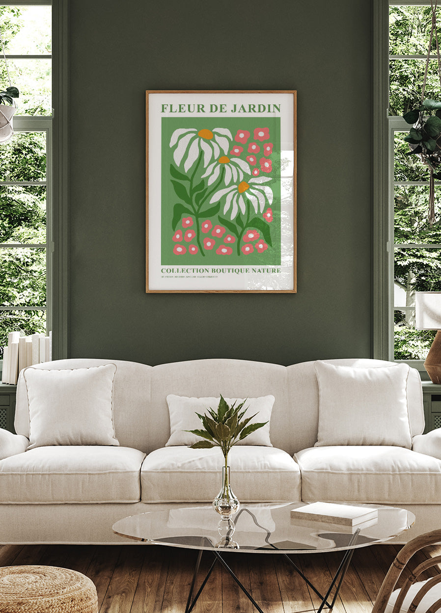 Fleur de Jardin Botanique v2 Poster - Posterbox.no