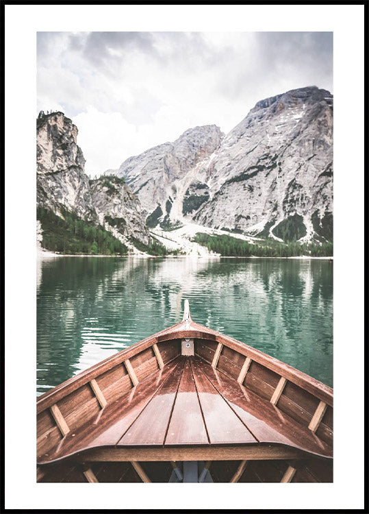 Peaceful Lake Braies Poster - Posterbox.no