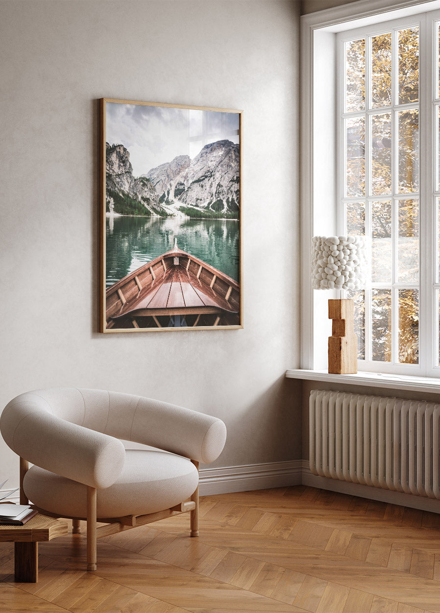 Peaceful Lake Braies Poster - Posterbox.no