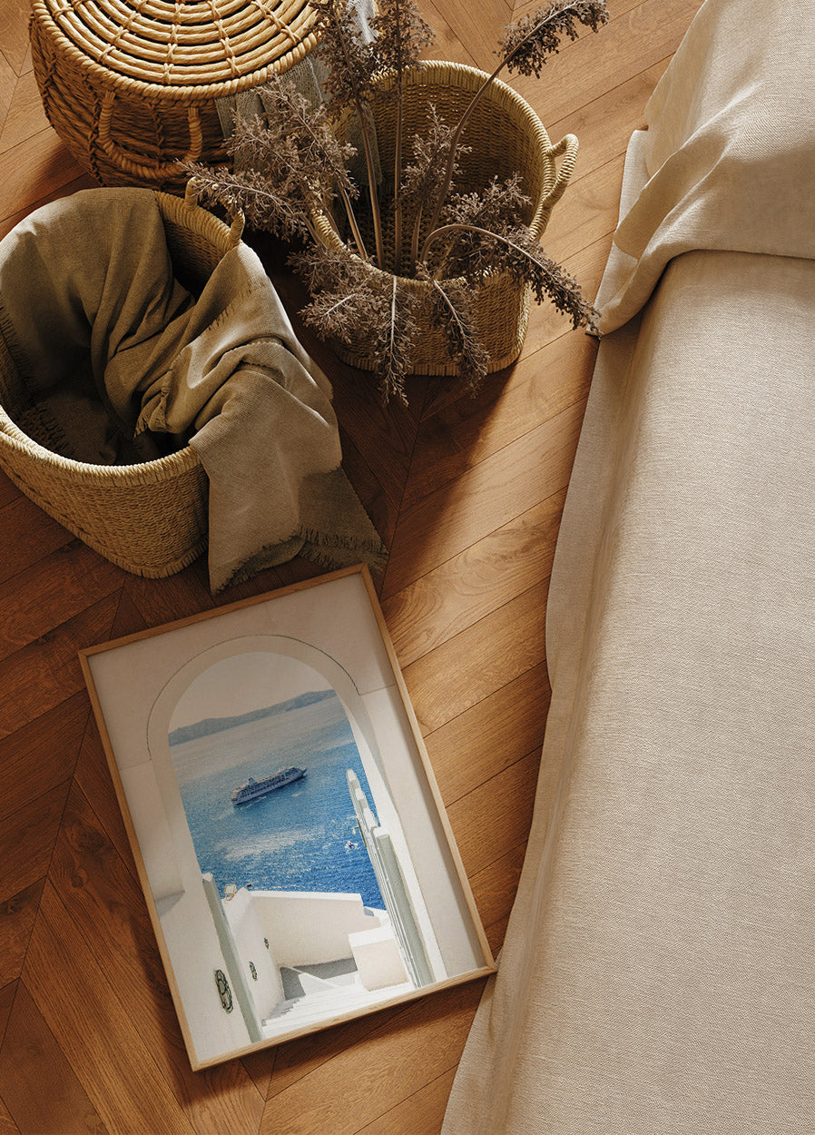 Greek Island View Summertime Poster - Posterbox.no