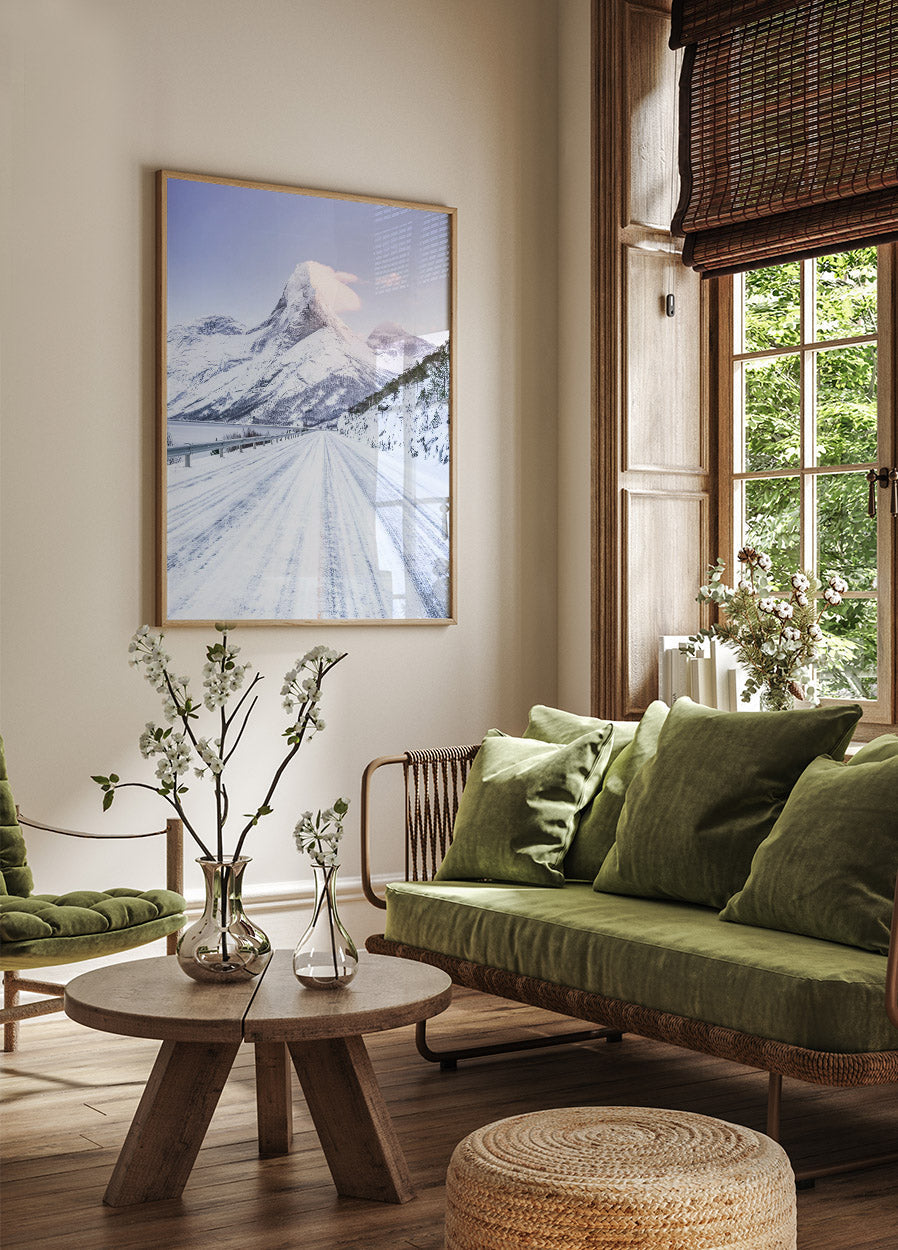 Sunrise at Stetind Mountain Poster - Posterbox.no