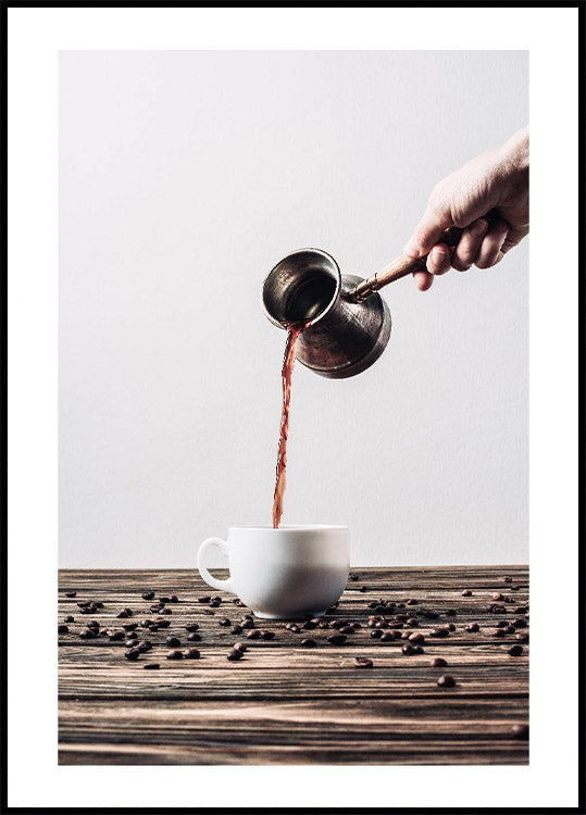 Pouring Coffee Poster - Posterbox.no