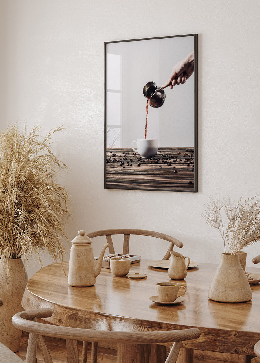 Pouring Coffee Poster - Posterbox.no