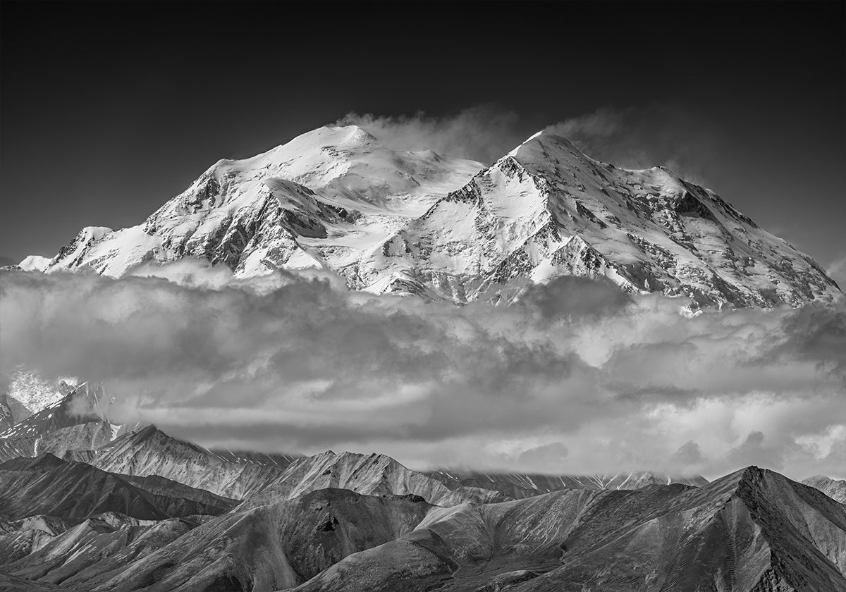 Denali from the opposing ridge line Poster