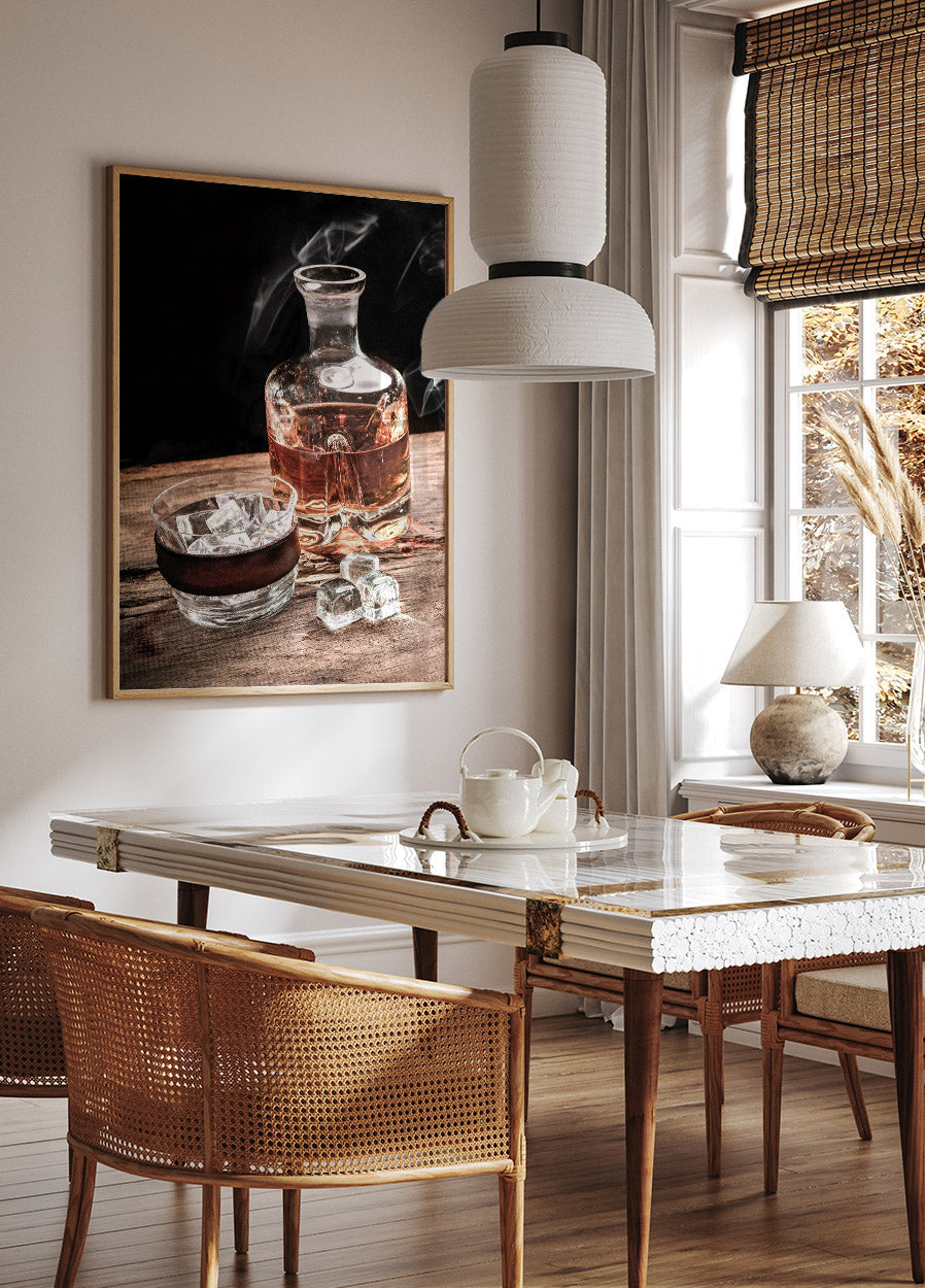 Glass of Whiskey Poster - Posterbox.no