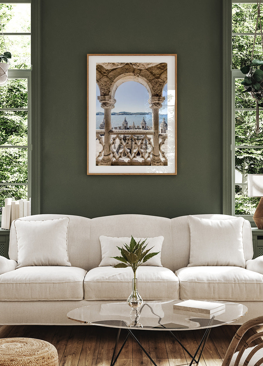 Balcony to the Tagus River Portugal Poster - Posterbox.no