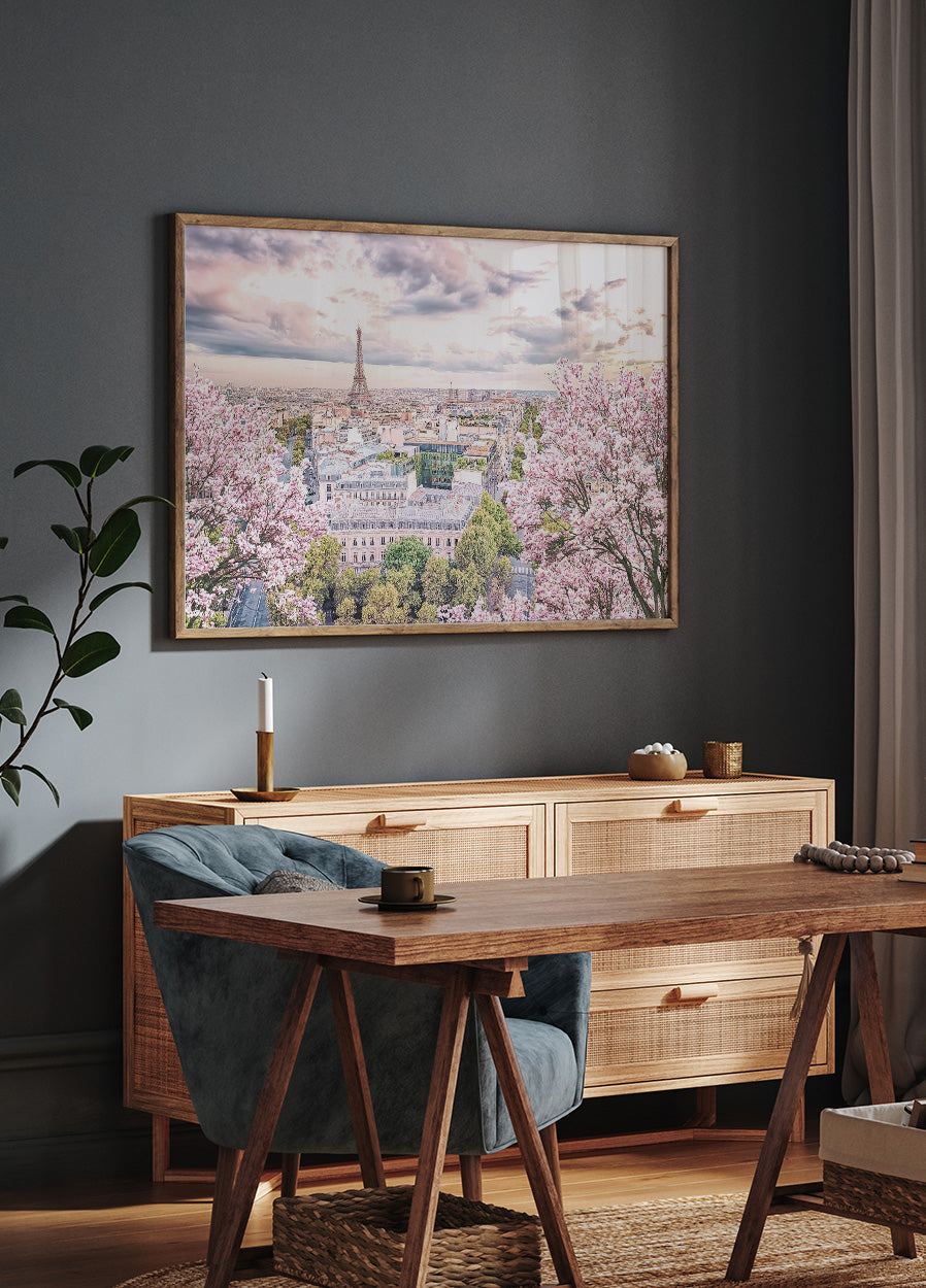 Paris City in the Springtime Poster - Posterbox.no