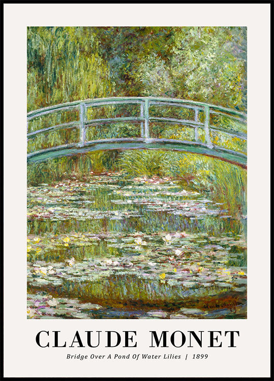 Bridge Over a Pond 1899 Poster by Claude Monet - Posterbox.no