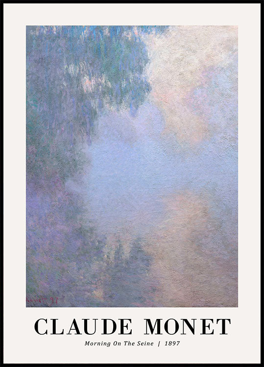 Morning on the Seine 1897 Poster by Claude Monet - Posterbox.no