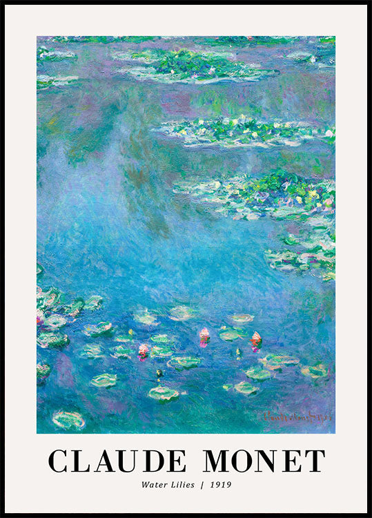 Water Lilies 1919 Poster by Claude Monet - Posterbox.no