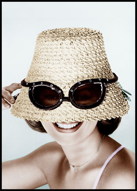 Hat with Sunglasses Poster - Posterbox.no