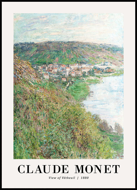 View of Vetheuil 1880 Poster by Claude Monet - Posterbox.no