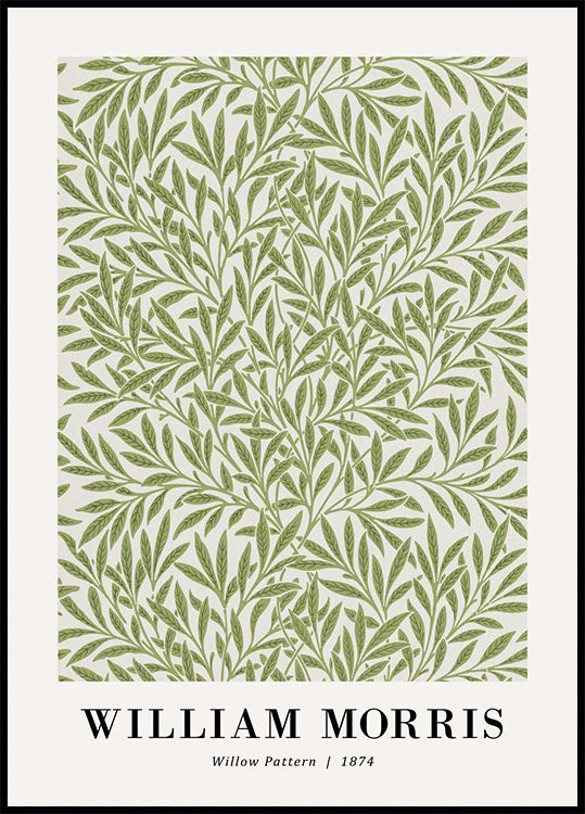 William Morris Willow Pattern 1874 Poster - Posterbox.no
