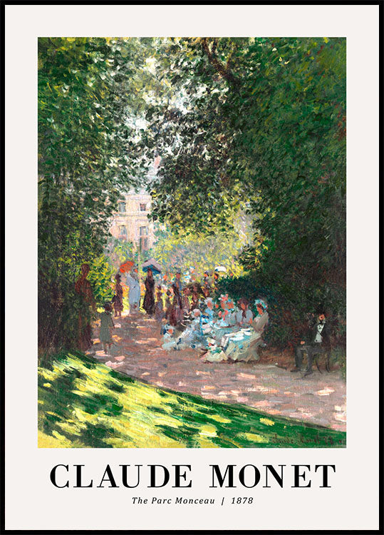The Parc Monceau 1878 Poster by Claude Monet - Posterbox.no