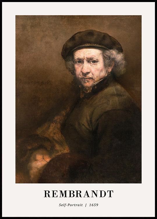 Self-Portrait 1659 by Rembrandt Poster - Posterbox.no