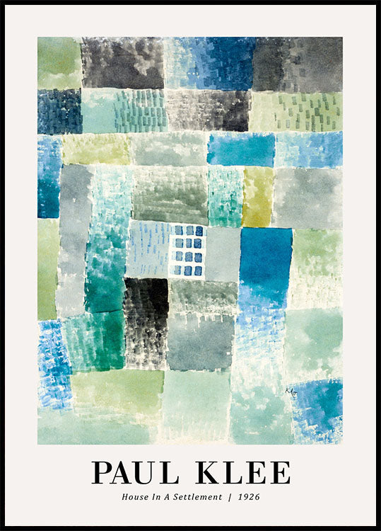 House in a Settlement 1926 by Paul Klee Poster - Posterbox.no