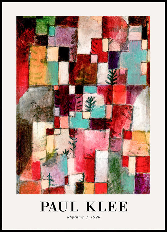 Rhythms 1920 by Paul Klee Poster - Posterbox.no