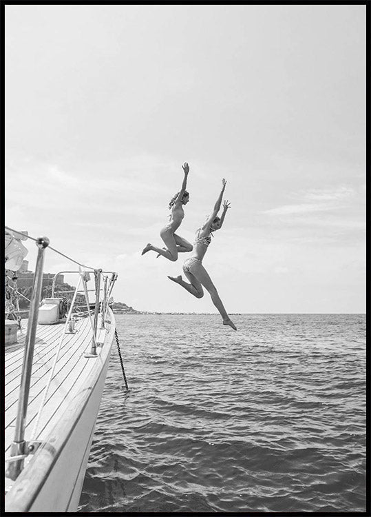 Ocean Jump Sail Boat Poster - Posterbox.no