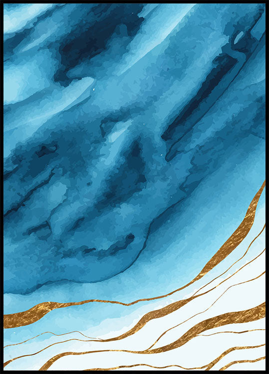 Watercolor Faded Brown Poster - Posterbox.no