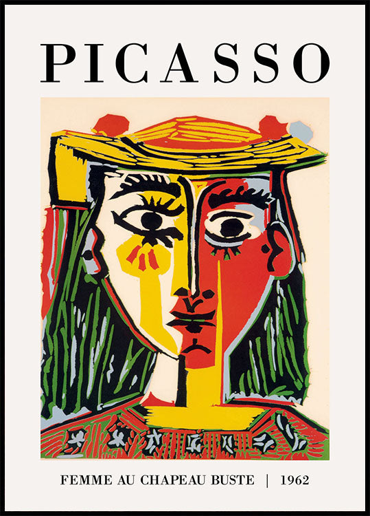 Pablo Picasso - El Rostro 1962 Poster - Posterbox.no