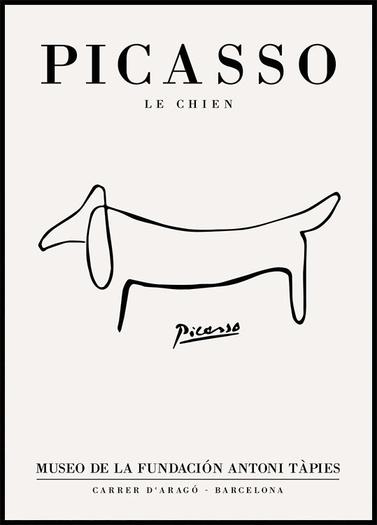Pablo Picasso - Le Chien Poster - Posterbox.no