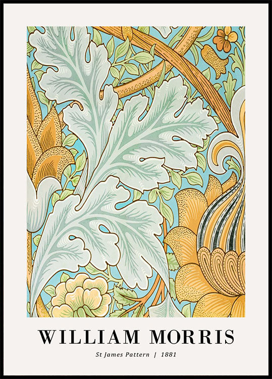 William Morris St James Pattern 1881 Poster - Posterbox.no