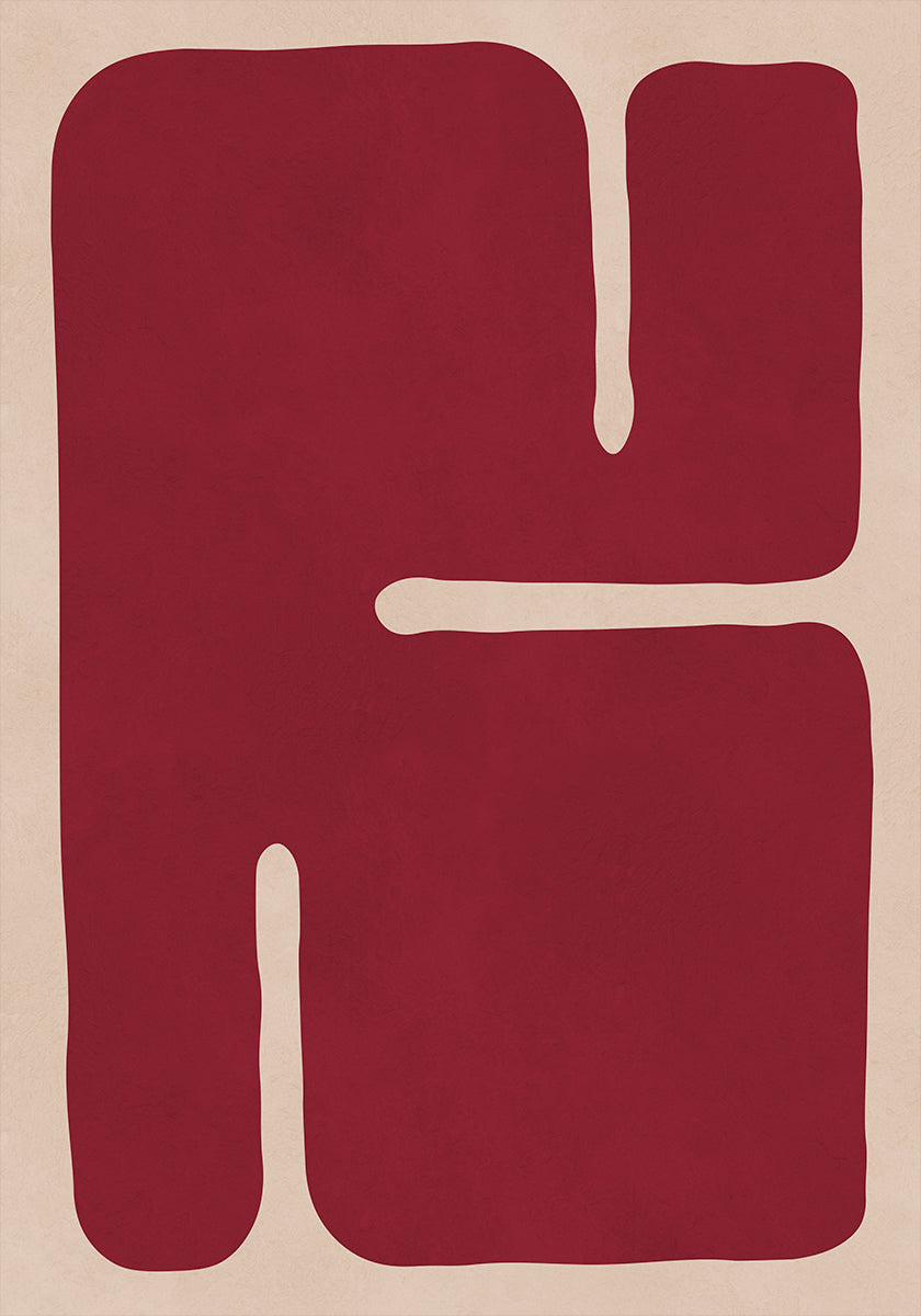 Crimson Contours (NEW) - Posterbox