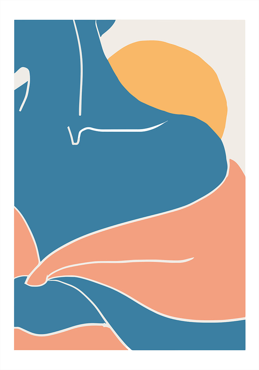 Blue Shoulder Poster