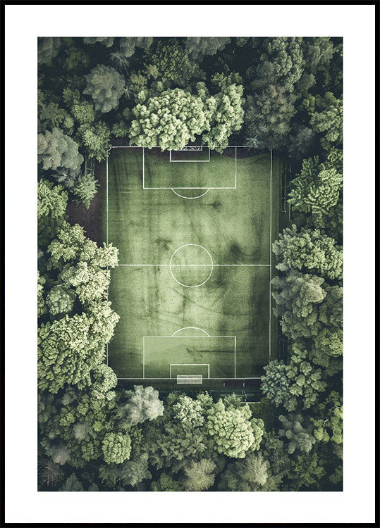 Green Soccer Pitch Poster - Posterbox.dk