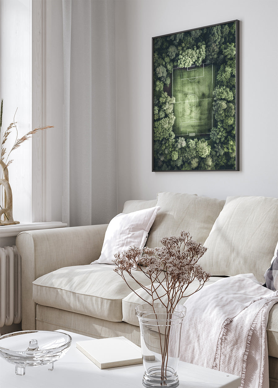 Green Soccer Pitch Poster - Posterbox.dk