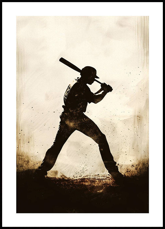 Baseball Player Poster - Posterbox.dk